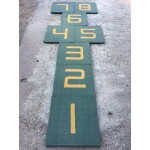 Sotron din placi elasticie de Caucic Hopscotch pentru gradinite scoli parcuri 